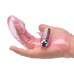 Насадка на пальцы с вибрацией с клиторальным отростком